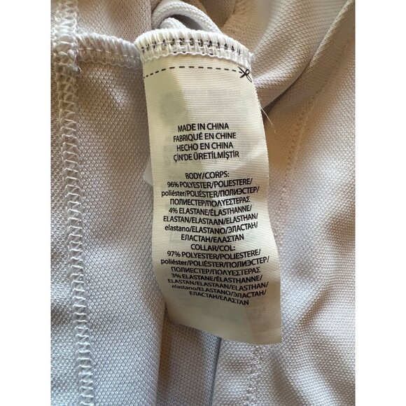 RLX Ralph Lauren  Polo Shirt White/Blue Size S Polyester/Elastane - Picture 4 of 5